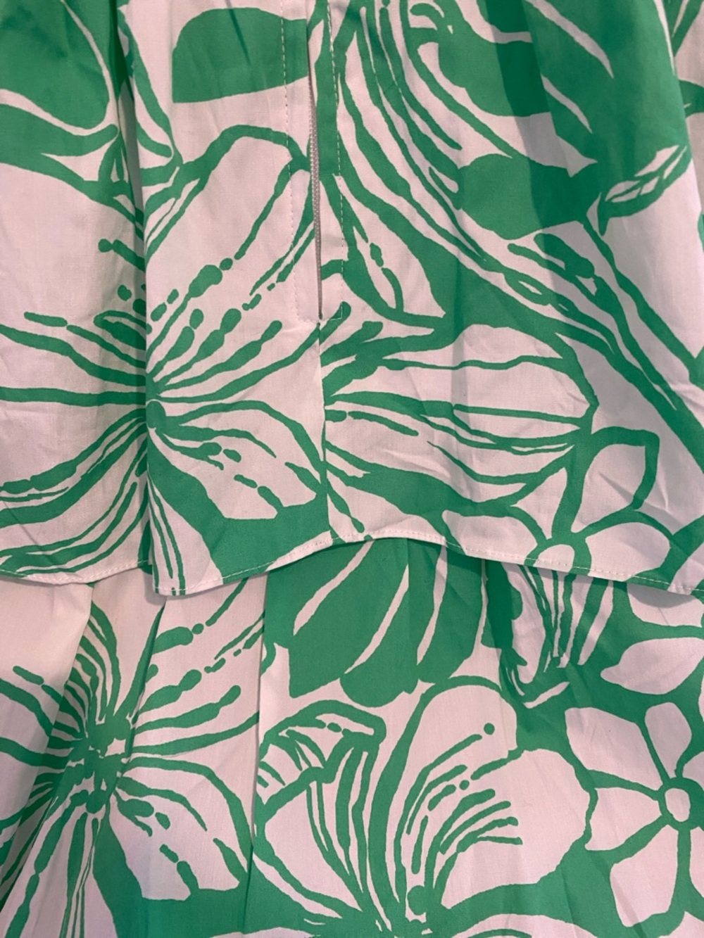 Lilly Pulitzer Green and White Floral Midi Dress - Picture 5 of 8